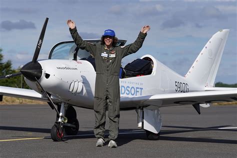 UK teen becomes youngest person ever to fly solo around the world.